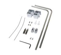 Qcbuegof Soporte de luz ajustable para acuario, aleación de aluminio, soporte de iluminación para lámparas fluorescentes LED, resistentes a la corrosión, soportes de iluminación para acuarios