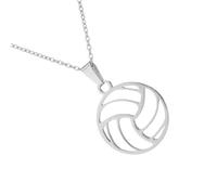 [Qcbuegof] Team Spirit - Collar de voleibol de acero inoxidable, フリーサイズ, Como se describe, No es una piedra preciosa