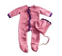 Qcbuegof Unisex recién nacido dinosaurio traje de punto para la primera foto cómodo y elegante bebé de punto mameluco de manga larga con ropa unisex para sesión de fotos de bebé