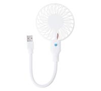 Qcbuegof Ventilador de escritorio flexible de alimentación USB de 5 V, diseño ajustable en ángulo para computadora, oficina, dormitorio, camping, viaje, ventilador USB con