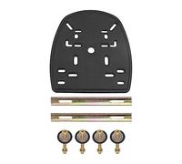 QccHieUs 1 Base Soporte Porta Equipaje para Motocicleta con Placa Inferior Plana Portaequipaje Trasero Soporte para Caja Trasera Portacargas Intercambiable, Estilo D