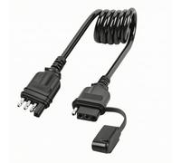 QccHieUs Cable Extensión Cableado Remolque con Tapón Protector que Ahorra Espacio Cable Extensión con Conectores Plástico Resistente, 5 Pies