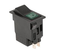 QccHieUs Interruptor Pulsador Encendido Apagado Panel Vehículo Botón Impermeable Luz Automóvil Conmutador Control Plástico Metal Empotrable Pulsador Panel
