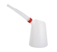 QccHieUs Jarra para Medir Aceite de Plástico con Flexible Y Tapa de Rosca Cuerpo Translúcido Y Recipiente Adecuada para Taller Automotriz Y, 3L