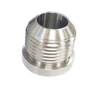 QccHieUs Male Weld On Fitting Macho de Acero Inoxidable para Tanque Aceite Combustible Accesorio de Fácil Recambio y Ensamblaje Adecuado para, AN16