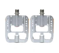 QccHieUs Pedal Plegable con Cuerpo Aleación Aluminio Compacto Pedales Base Hueca Reflectante para Desplazamiento Diario