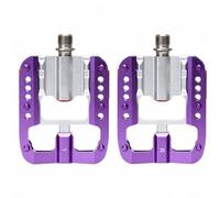 QccHieUs Pedal Plegable con Cuerpo Aleación Aluminio Compacto Pedales Base Hueca Reflectante para Desplazamiento Diario