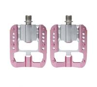 QccHieUs Pedal Plegable con Cuerpo Aleación Aluminio Compacto Pedales Base Hueca Reflectante para Desplazamiento Diario