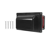 QccHieUs Ventilador Lateral para 12 2 Motores, Ventilador de Extracción para Campana Extractora, Ventilador de Ventilación para Viajes, Negro
