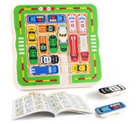 Qcdou Rush Hour Juego de Mesa Niños, Juego de Lógica Laberinto de Coches, 360 Niveles, Ingenioso Juguete para Atascos, para Niños de 3, 4, 5, 6, 7 y 8 Años