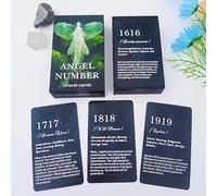 QCFQCF Tarjetas de oráculo con números de ángel, tarjetas de oráculo para principiantes, tarjetas de afirmación de números de ángel, te dicen cómo vivir tu vida de la mejor manera