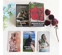QCFQCF Tarjetas de oráculo de mensaje de amor, tarjetas de oráculo para principiantes, incluyendo amor, romance, llama gemela, mensajes de alma gemela