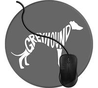 QCFW Alfombrilla de Ratón Valiente New Look Greyhound Tipográfico, Alfombrilla de Ratón Ordenador Gaming Superficie Suave Img2475