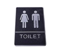 QCHAOLI Letreros for Puertas de baños for Hombres y Mujeres, letreros de Pared for baño, decoración de Puertas de baño, letreros for Puertas de baño, Placa de letreros for baños(C)