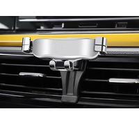 QCHIAN Soporte Móvil Coche para Volkswagen Polo 2011-2023, Soporte Telefono Carro Universal con Rotación de 360°, Porta Movil Estable, Soporte de Teléfono para Automóvil,B Silver 2019~2023