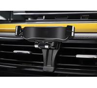 QCHIAN Soporte Móvil Coche para Volkswagen Polo 2019 2020 2021 2022 2023, Soporte Telefono Carro Universal con Rotación de 360°, Porta Movil Estable, Soporte de Teléfono para Automóvil,A Black