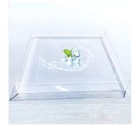 QCKNKMGG Acrílico Tanque de Agua, Bandeja acrílica Transparente for fotografía en Aguas Poco Profundas, Varios tamaños(50x50x10cm)