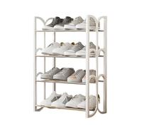 QCKNKMGG Estante para Zapatos, Plastic Steel Pipe Shoe Rack | Multicolor 52x41x19cm Use: Entry,Garage,Dorm,Bedroom,Lounge,Small Space,Hall(White)