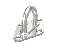 QCKNKMGG Ganchos con placa de suspensión, Gancho de placa ojo acero inoxidable M5-M8 Tamaño Paquete(M5,1pcs)