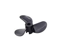 QCKNKMGG Hélice para fueraborda, 2 Piezas Fuera de borda Prop 3 Cuchillas 3mm Eje 28-32mm RC Barco Marino Sub Modelo Madera(2PCS D28 Right Hand)