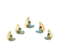 QCKNKMGG Hélice para fueraborda, Hélice for Barco D36-45mm 2 Palas Cobre Izquierda/Derecha 4/4,76mm Eje 1,9 Paso con Manga(4.76mm Left D45mm)