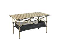 QCKNKMGG Mesa Plegable Ligera para Exterior, La Altura Ajustable de la Mesa Camping Plegable Aluminio Rueda for Arriba el Patio Trasero Playa los tamaños múltiples(02,95x55x50cm)