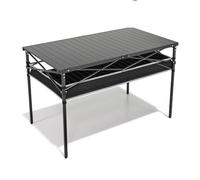 QCKNKMGG Mesa Plegable Ligera para Exterior, La Altura Ajustable de la Mesa Camping Plegable Aluminio Rueda for Arriba el Patio Trasero Playa los tamaños múltiples(01,50x50x50cm)