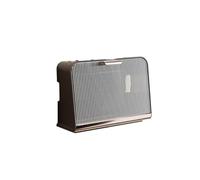 QCKNKMGG Router Estante， Caja de Almacenamiento de plástico con WiFi, Gran Capacidad, sin Perforaciones, Resistente al Polvo, for Montar en la Pared, for Oficina(Clear Coffee,30 * 12 * 22cm)