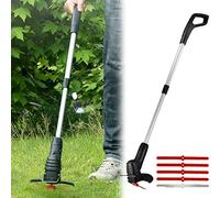 QCLUEU Cortacésped inalámbrico, cortacésped inalámbrico Potente de Mano, cortacésped portátil pequeño para el hogar, Juego de jardín Ligero telescópico (Color : Ordinary)