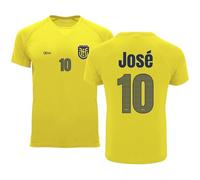 QCM Productos Personalizados Camiseta Fútbol Selecciones - Estilo Mundial 2026 - Niño - Personalizable con Nombre Y Número - No Oficial (Edad, 8 Años, Regular, Amarillo, Ecuador)