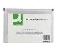 QCONNECT DOC WALLET ZIP A5 TRANSPARENT
