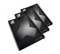 QCONNECT WIREBOUND A4 PP BLACK