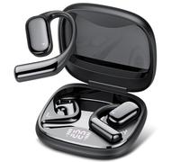 QCOQ Auriculares Inalambricos Bluetooth, Auriculares de Conducción Ósea y Cascos Inalambricos Bluetooth 5.4, 50h Tiempo de Juego, Resistente al Agua IPX7, Audiencia Segura para Conducir