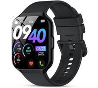 QCOQ Reloj inteligente para hombres y mujeres, contestar/hacer llamadas, reloj de fitness HD de 1.97 pulgadas con monitor de frecuencia cardíaca y sueño SpO2, contador de pasos, rastreador de fitness