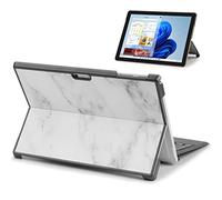 Qcoswa Funda Delgada y Ligera para Microsoft Surface Pro 7 Plus, Surface Pro 7, Surface Pro 6, Pro 5, Pro 4, Funda Protectora rígida, Compatible con Teclado Type Cover (mármol)