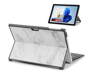 Qcoswa Funda Delgada y Ligera para Microsoft Surface Pro 7 Plus, Surface Pro 7, Surface Pro 6, Pro 5, Pro 4, Funda Protectora rígida, Compatible con Teclado Type Cover (mármol)