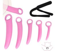 Qcpuuu Dilatadores para Mujeres, Estiramiento Vaginal con 5 Dilatadores de Silicona para Vagina Y 1 Pieza de Esparcidor de Labios, Dilatador Anal, Juego de Tapones Anales para Mujeres Sexuales