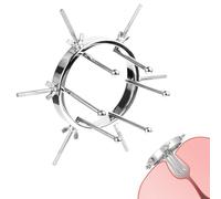 Qcpuuu Expansor Anal, Dilatador Ajustable, Tapón Anal Metálico, Tapón Anal de Acero Inoxidable para Masturbación Fetiche (6 Tornillos)