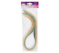 Qcraft - Tiras de Papel para filigranas, 6 mm, 108 Unidades, Mezcla de Colores Pastel