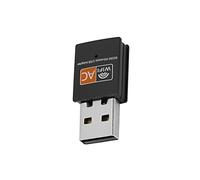 QCSTORE Adaptador WiFi Tarjeta de Red Inalámbrica USB, Mini Receptor de Banda Dual para Computadora Portátil y de Escritorio, Alta Velocidad de 600Mbps, Diseño Compacto (Tarjeta de Red inalámbrica