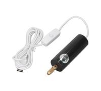 QCSTORE Mini Juego de Taladro Eléctrico de Mano, Herramienta Portátil Compacta y Duradera Alimentada por USB para Hacer Joyas de Bricolaje, Manualidades para Placa de Circuito de Aluminio, Plástico
