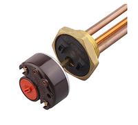 QCUXLRND Calentador de Agua de inmersión DN32 1 1/4 ''con termostato regulador de Temperatura Ajustable Elemento Calefactor 220v 1200w 1500w 2kw 3kw cuicui (Color : 2kw foldback Type, Size : 220V)