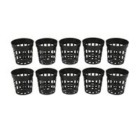Qcwwy 10 Vasos de Red Acuática, Cesta de Plástico para Plantar Peceras con Excelente Rendimiento de Drenaje para Jardinería Hidropónica o a Base de Suelo (Talla Grande)