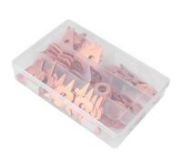 Qcwwy 110 Anillos Extractores de Abolladuras, Hechos de Revestimiento de Cobre de Hierro, Incluye Arandelas Extractoras Redondas Triangulares OT, con Herramienta de Reparación de