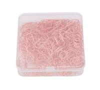 Qcwwy 200 PC Lindos Clips de Papel de Corazón de Metal, Pequeños Clips de Papel Me Encantan los Clips en Forma de Corazón Lindos Clips de Amor Decorativo con Caja de Almacenamiento (Oro rosa)