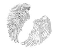 Qcwwy 2pcs Angel Wings Patches Sequin Iron en Tela Idea de de Parche para Damas/niños