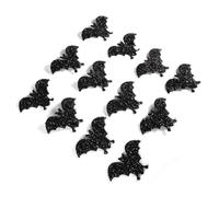 Qcwwy 30 Parches Bordados de Murciélago de Halloween, Insignias de Tela No Tejida para Disfraces, Decoración y Proyectos de Manualidades