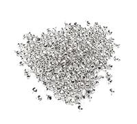 Qcwwy 300 Piezas de Cascabeles, Decoración Navideña, Cascabeles Pequeños para Pulsera, Tobillera, Collar, Llavero, Plata, Hierro, Material, Joyería, Accesorios Artesanales