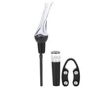 Qcwwy 4 Piezas de Aireador de Vino, Kit de Vertedor de Silicona ABS de Grado Alimenticio, Accesorios para Cortadores de Papel de Aluminio, Aireadores sin Salpicaduras, Boquilla, Tapón