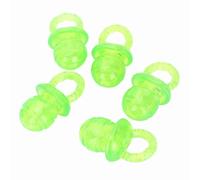 Qcwwy 5 Juguetes para Masticar para con Forma de Chupete, Juguetes Interactivos para la Dentición de TPR No Tóxicos para Cachorros para Limpieza de Dientes, con Colores Bri (Green)